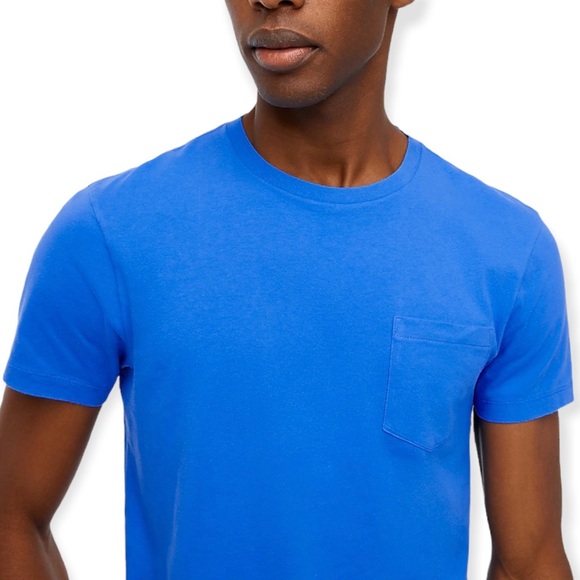 J. CREW Pocket Tee Slim Jersey Washed T-Shirt Rustic Blue NWT - Picture 3 of 9
